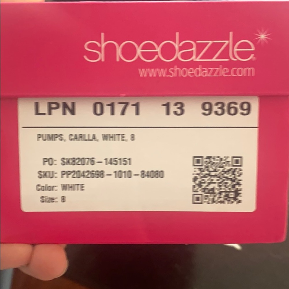 Size 8 white pumps